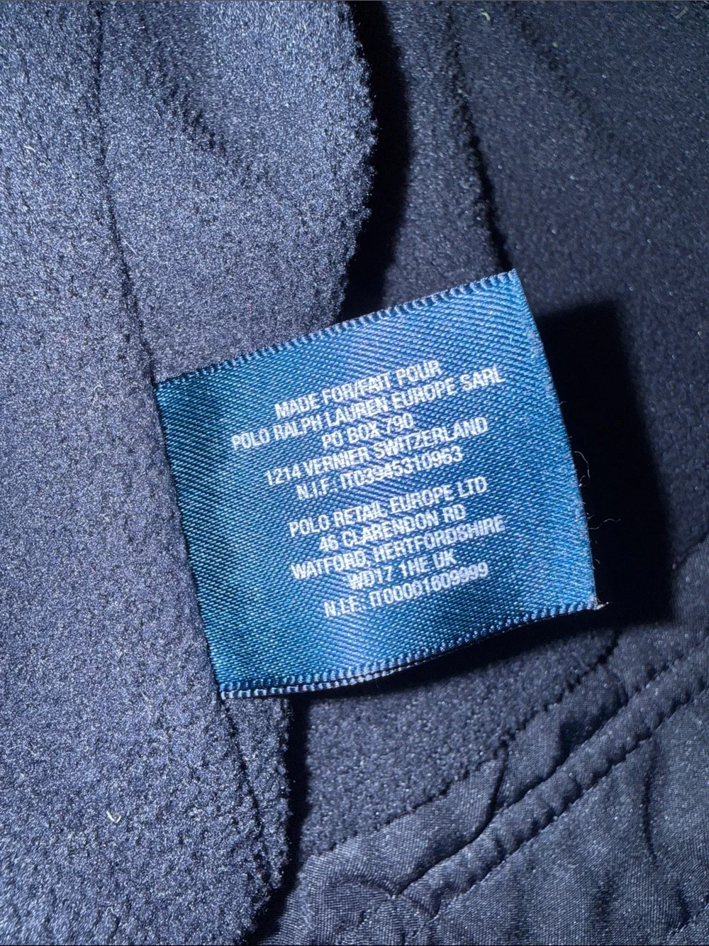 Polo by Ralph Lauren Navy Hooded Kids Raincoat with Red Pony